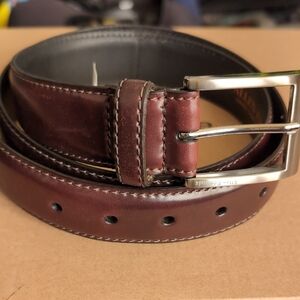 Allen Edmonds Shell Cordovan Burgundy Belt Size 36